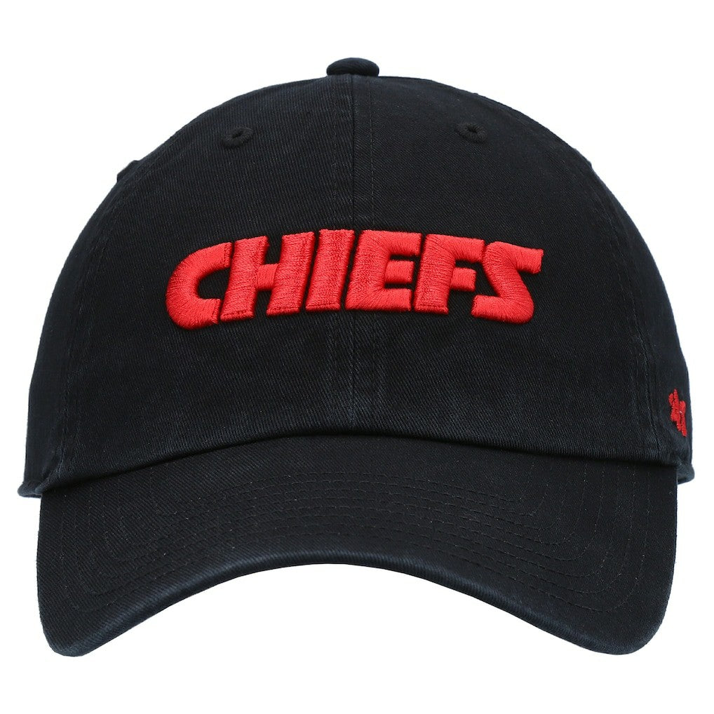 Kansas City Chiefs '47 Clean Up Script Adjustable Hat - Black sale