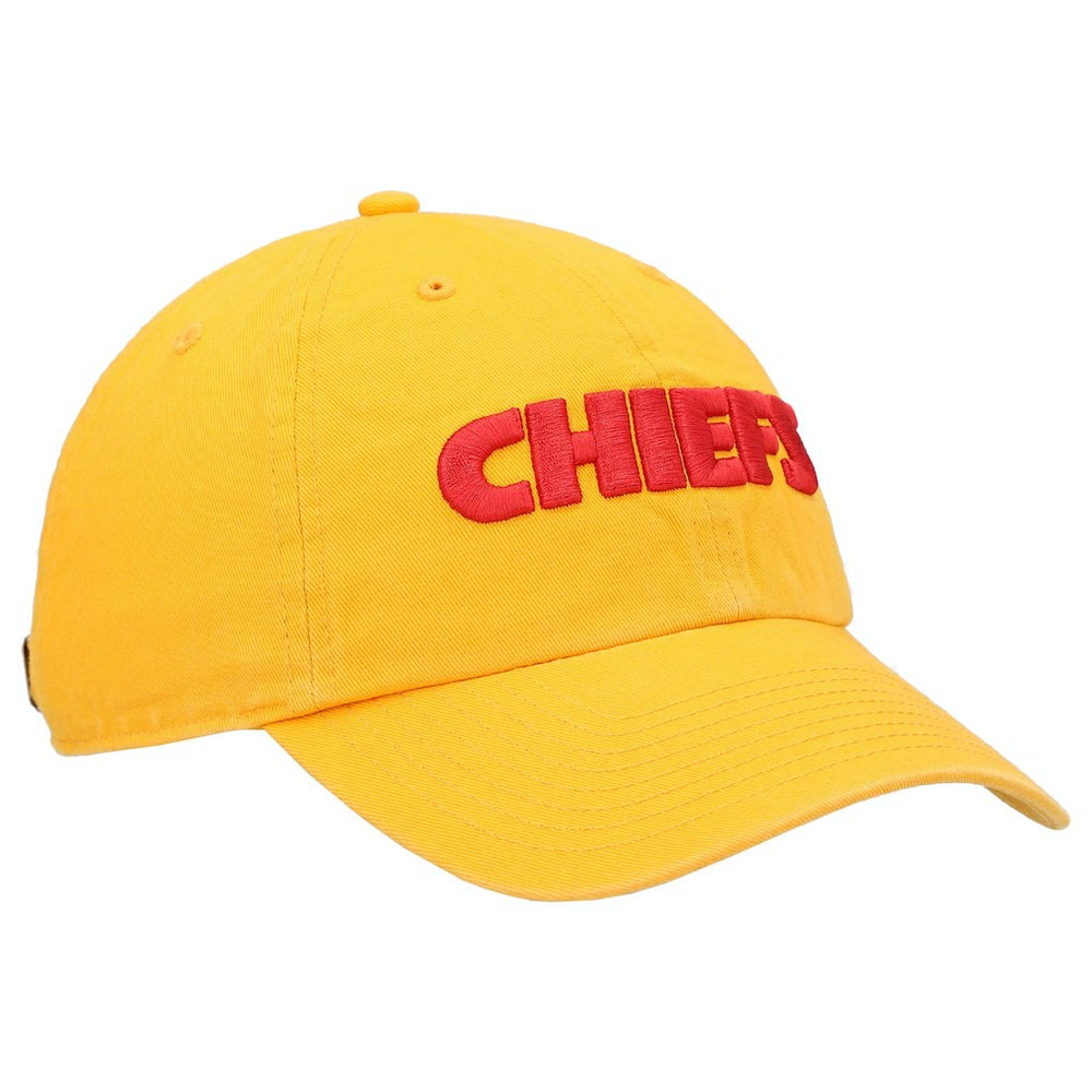 Kansas City Chiefs '47 Clean Up Script Adjustable Hat - Gold discount