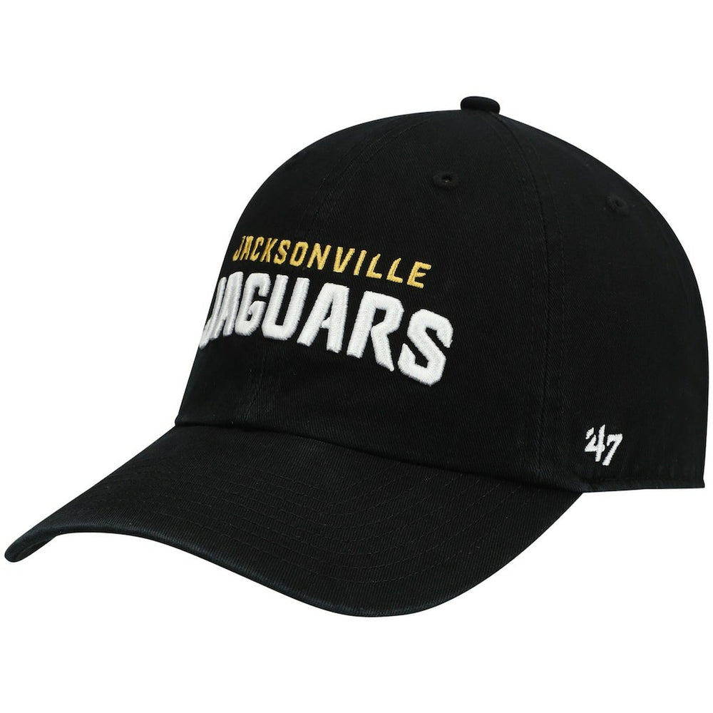 Jacksonville Jaguars '47 Clean Up Script Adjustable Hat - Black outlet