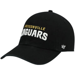 Jacksonville Jaguars '47 Clean Up Script Adjustable Hat - Black outlet