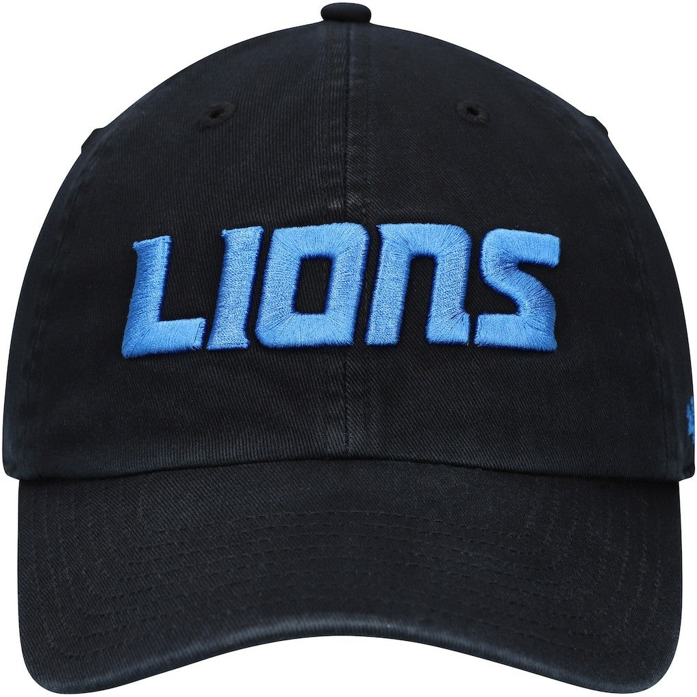 Detroit Lions '47 Clean Up Script Adjustable Hat - Black on sale