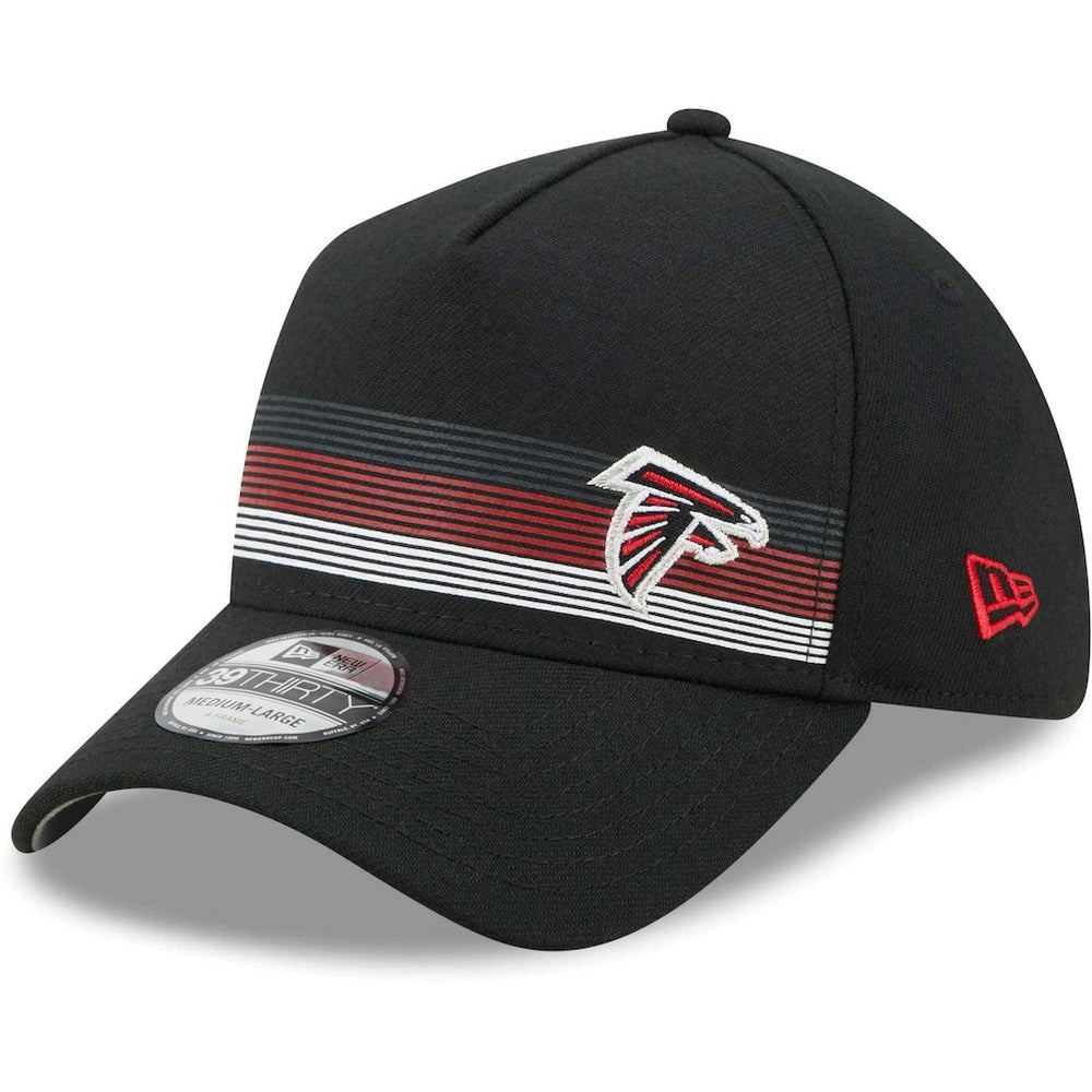 Atlanta Falcons New Era Flawless Stripe 39THIRTY Flex Hat - Black discount