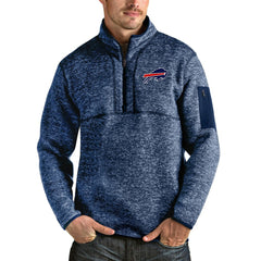 Buffalo Bills Antigua Fortune Quarter-Zip Pullover Jacket - Heathered Navy online