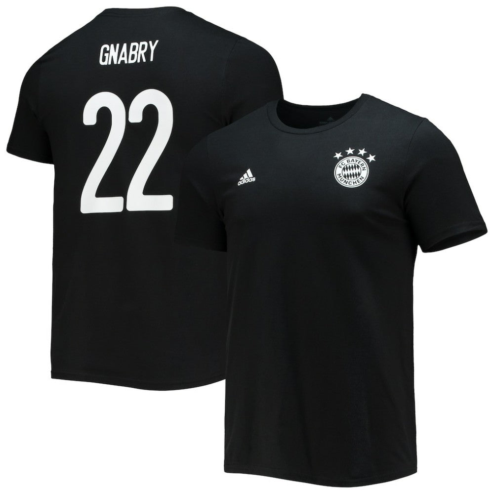 Serge Gnabry Bayern Munich Amplifier Name & Number T-Shirt - Black | Adidas for sale
