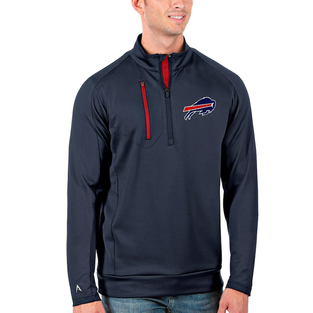 Buffalo Bills Antigua Generation Quarter-Zip Pullover Jacket - Navy/Red sale