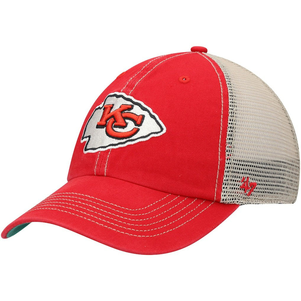 Kansas City Chiefs '47 Trawler Trucker Clean Up Snapback Hat - Red/Natural online