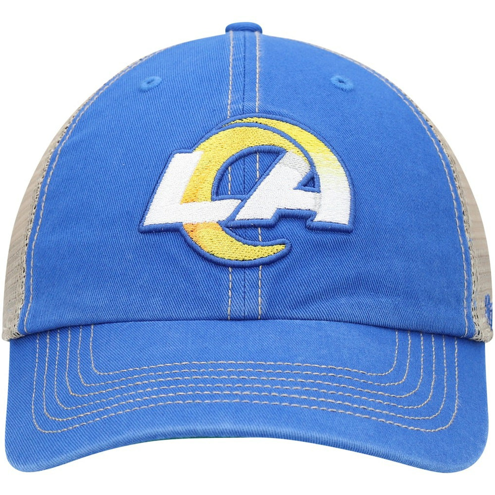 Los Angeles Rams '47 LA Trawler Trucker Clean Up Snapback Hat - Royal/Natural sale
