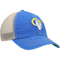 Los Angeles Rams '47 Head Trawler Trucker Clean Up Snapback Hat - Royal/Natural discount
