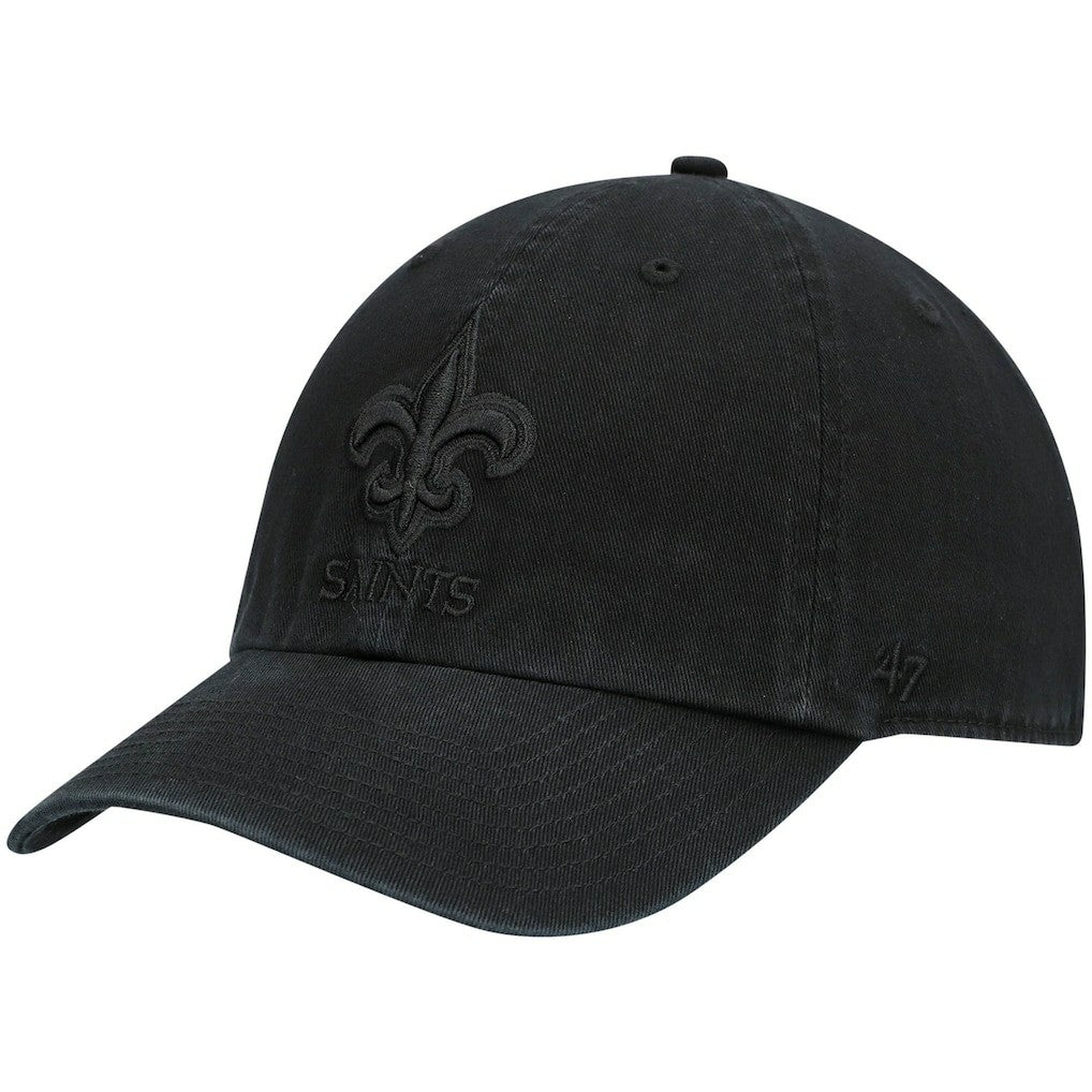 New Orleans Saints '47 Team Tonal Clean Up Adjustable Hat - Black discount