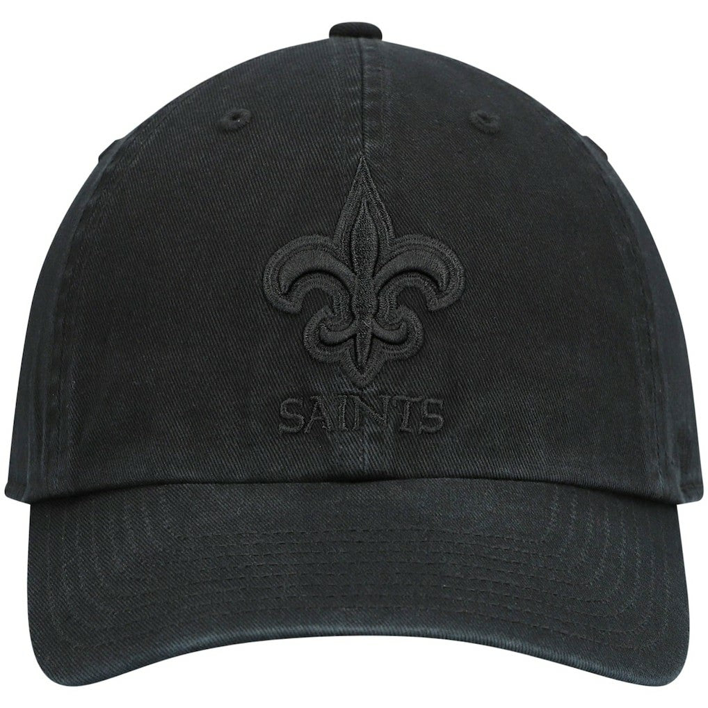 New Orleans Saints '47 Team Tonal Clean Up Adjustable Hat - Black discount