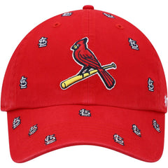St. Louis Cardinals Confetti Clean Up Adjustable Hat - Red | 47 brand