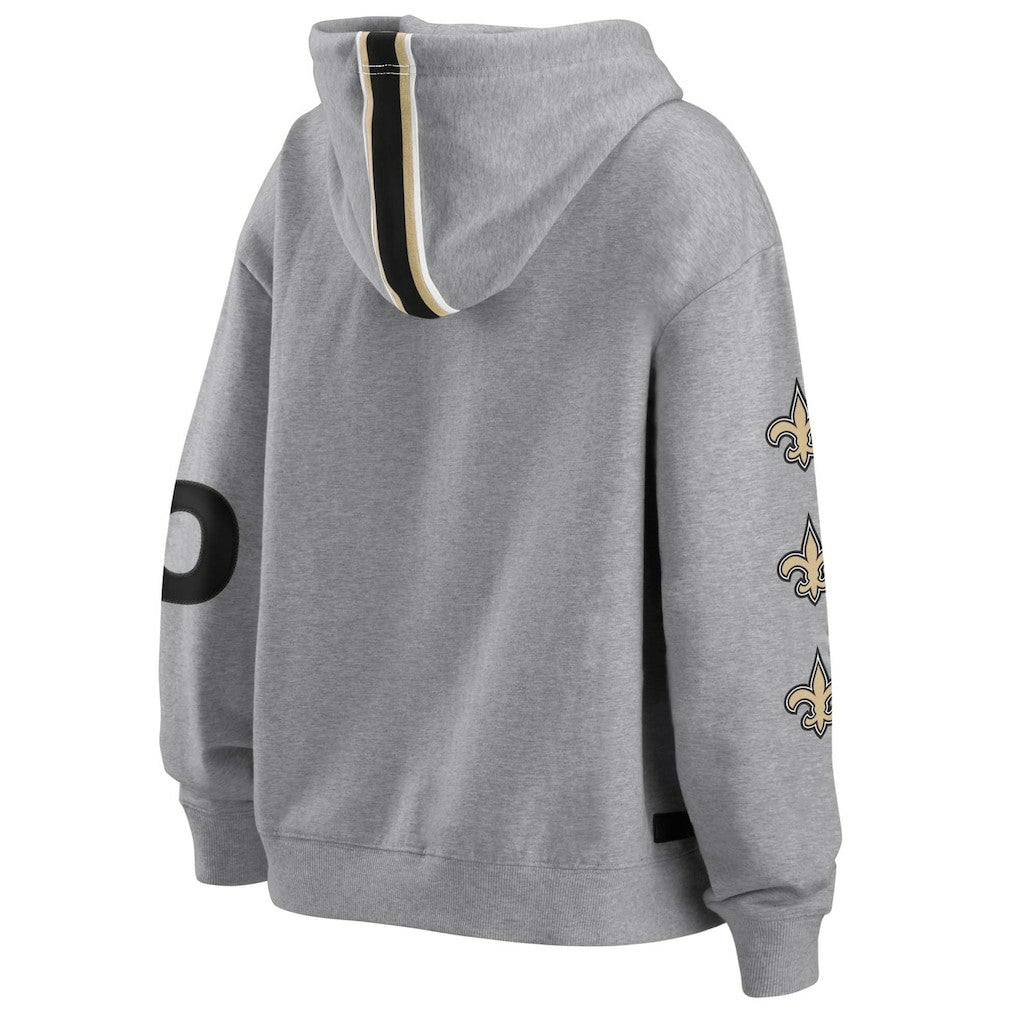 New Orleans Saints WEAR by Erin Andrews Women's Full-Zip Hoodie - Gray cheap