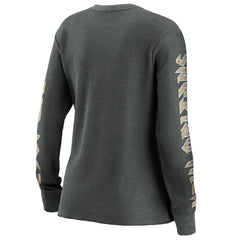 New Orleans Saints WEAR by Erin Andrews Women's Long Sleeve Thermal T-Shirt - Gray for sale