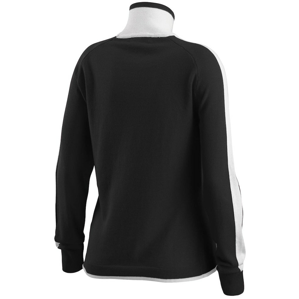 New Orleans Saints WEAR by Erin Andrews Women's Ski Raglan Pullover Sweater - Black cheap