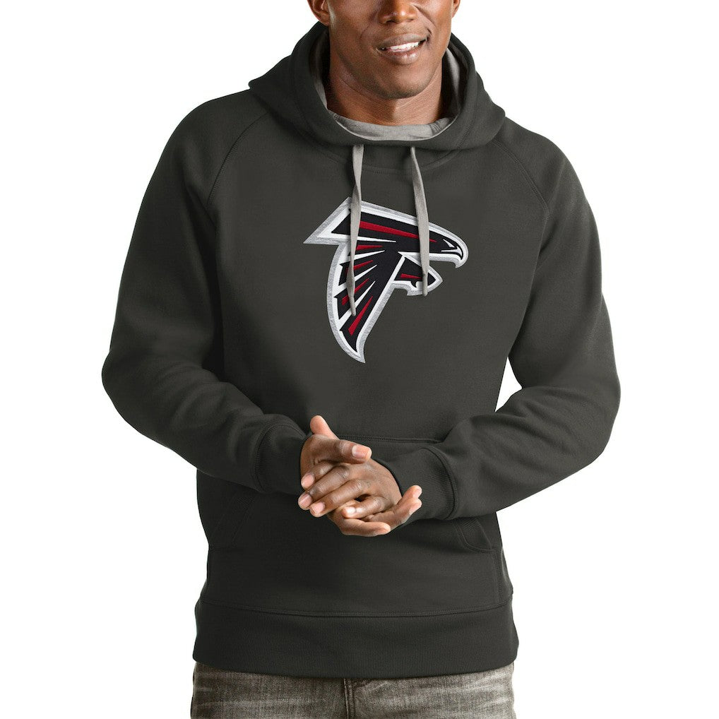Atlanta Falcons Antigua Victory Pullover Hoodie - Charcoal online