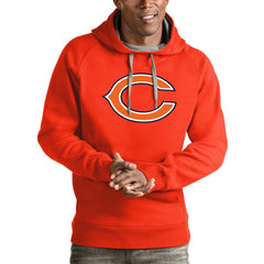 Chicago Bears Antigua Logo Victory Pullover Hoodie - Orange discount