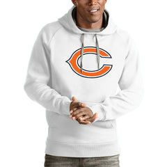 Chicago Bears Antigua Victory Pullover Hoodie - White cheap