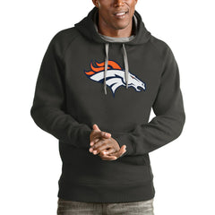 Denver Broncos Antigua Victory Pullover Hoodie - Charcoal sale