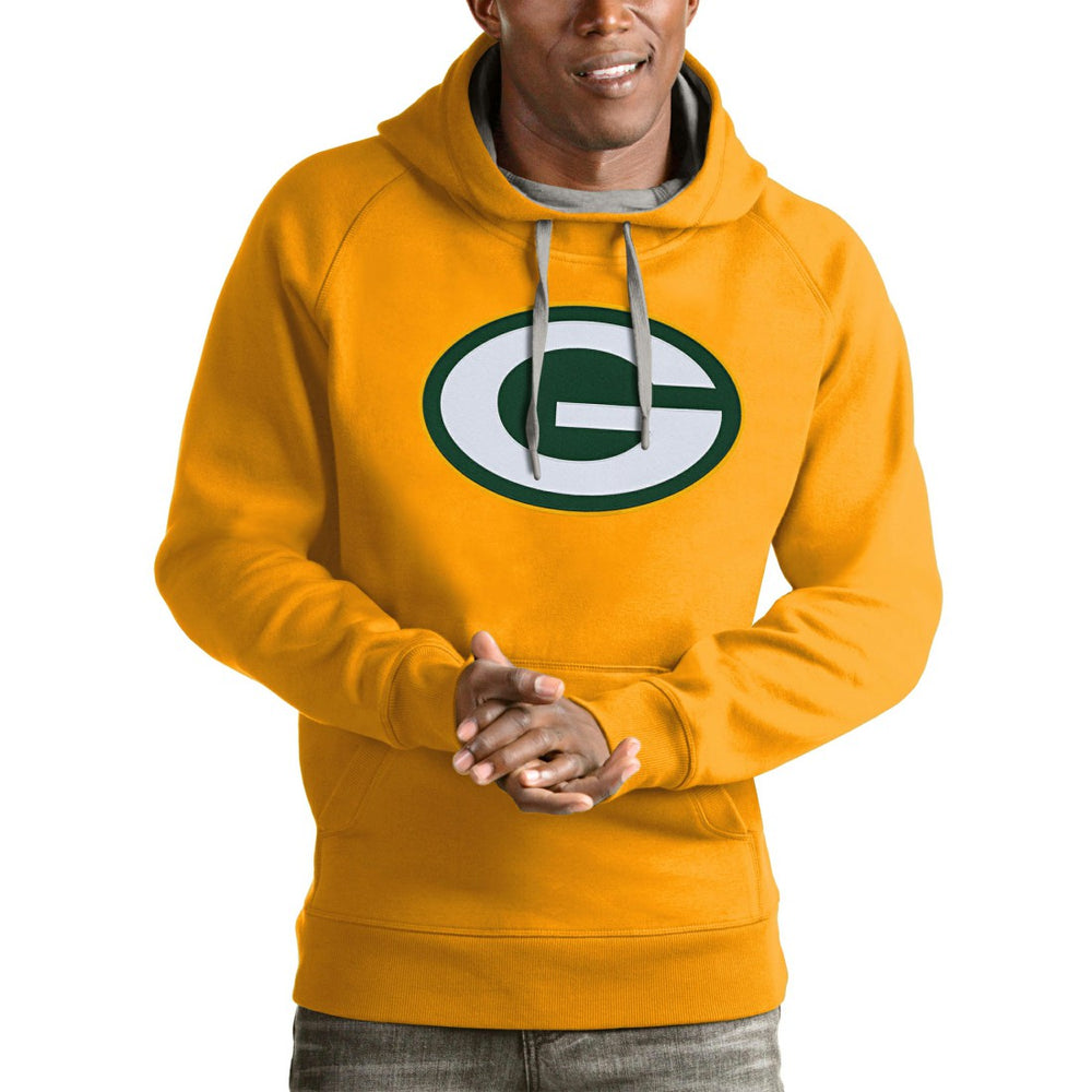 Green Bay Packers Antigua Victory Pullover Hoodie - Gold online
