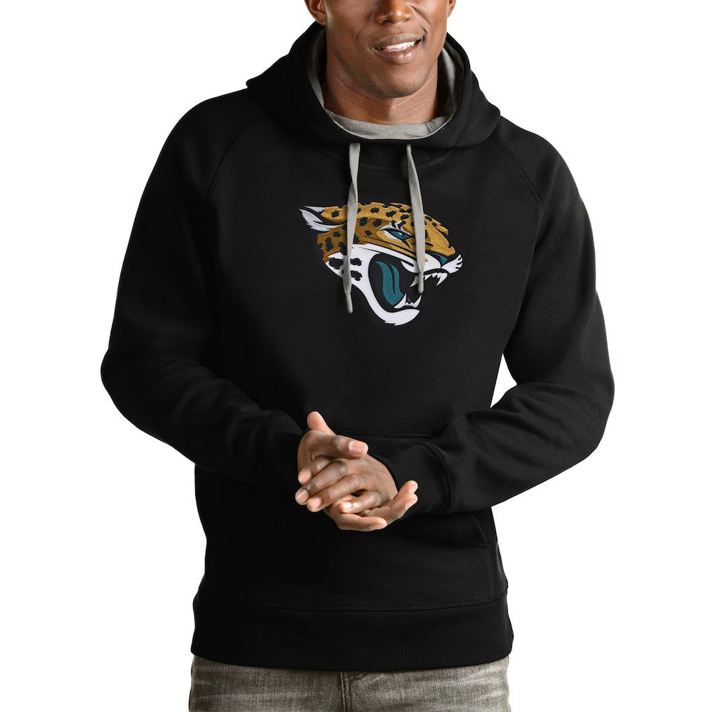 Jacksonville Jaguars Antigua Victory Pullover Hoodie - Black outlet