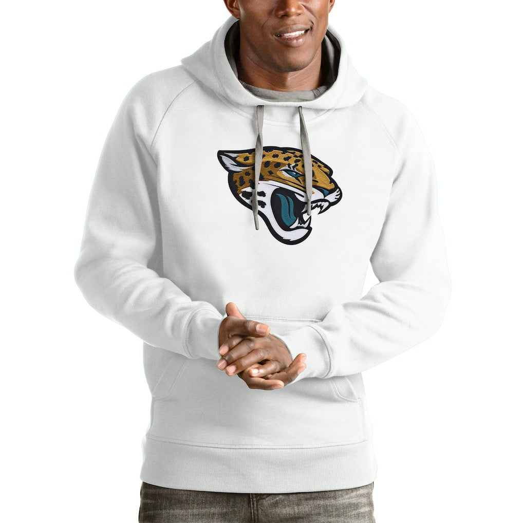 Jacksonville Jaguars Antigua Victory Pullover Hoodie - White discount
