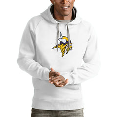 Minnesota Vikings Antigua Victory Pullover Hoodie - White on sale