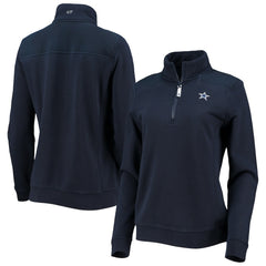 Dallas Cowboys Vineyard Vines Women's Shep Shirt Quarter-Zip Sweatshirt - Navy sale