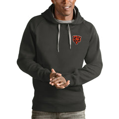 Chicago Bears Antigua Logo Victory Pullover Hoodie - Charcoal for sale