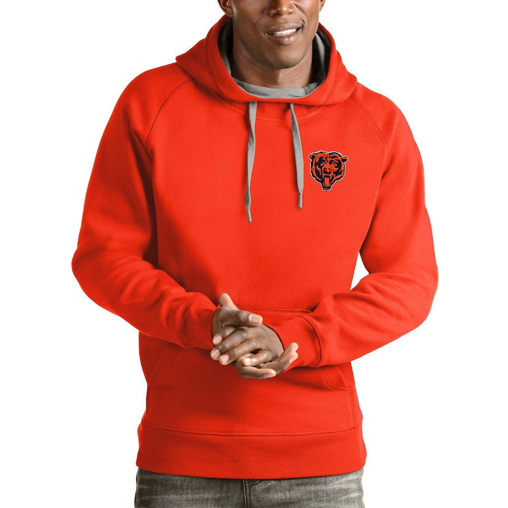 Chicago Bears Antigua Logo Victory Pullover Hoodie - Orange sale