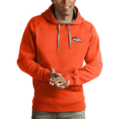 Denver Broncos Antigua Logo Victory Pullover Hoodie - Orange sale