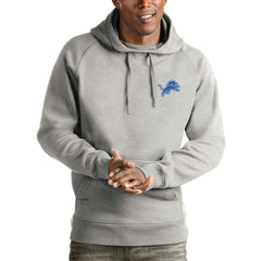 Detroit Lions Antigua Logo Victory Pullover Hoodie - Heathered Gray outlet