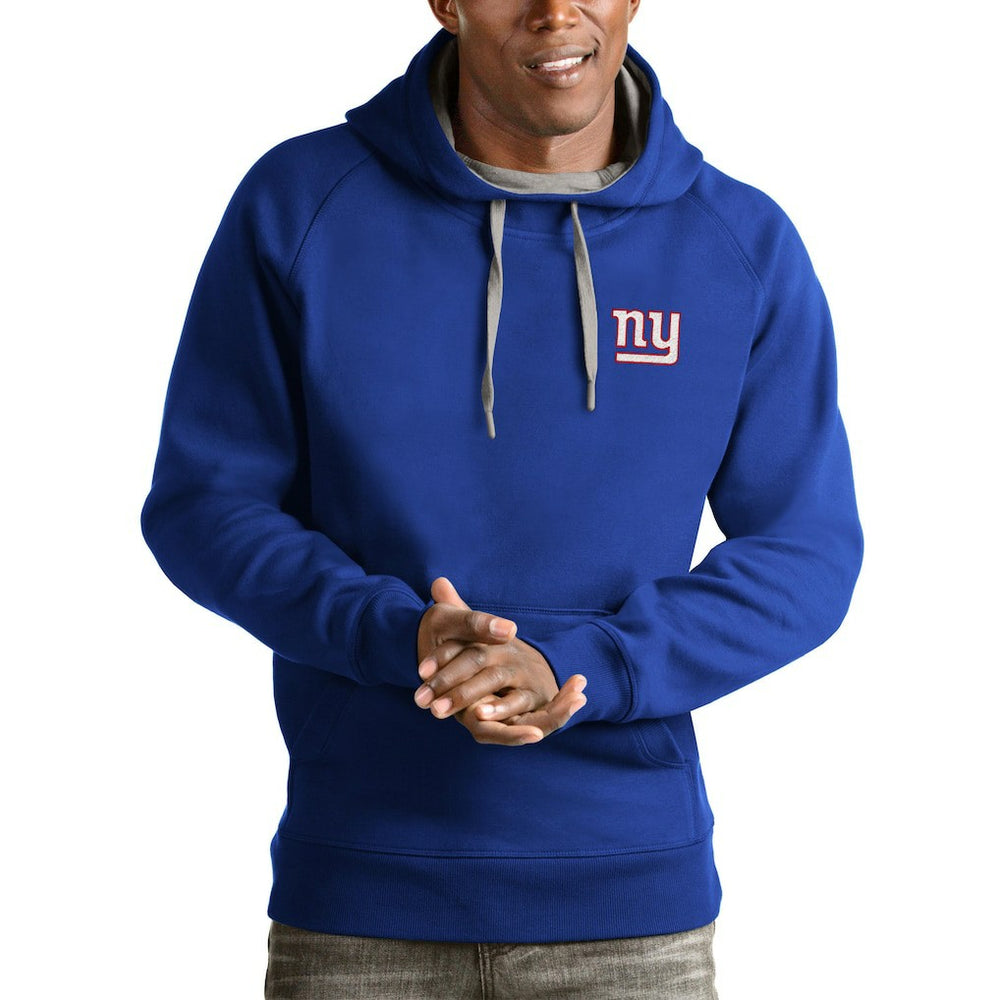 New York Giants Antigua Logo Victory Pullover Hoodie - Royal sale