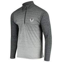 Las Vegas Raiders Antigua Throwback Cycle Quarter-Zip Jacket - Black/Heathered Gray discount