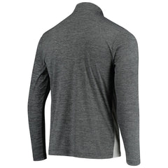 Las Vegas Raiders Antigua Throwback Cycle Quarter-Zip Jacket - Black/Heathered Gray discount