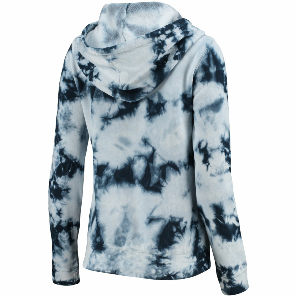 Tennessee Titans New Era Women's Tie-Dye Fleece Full-Zip Hoodie - Navy on sale