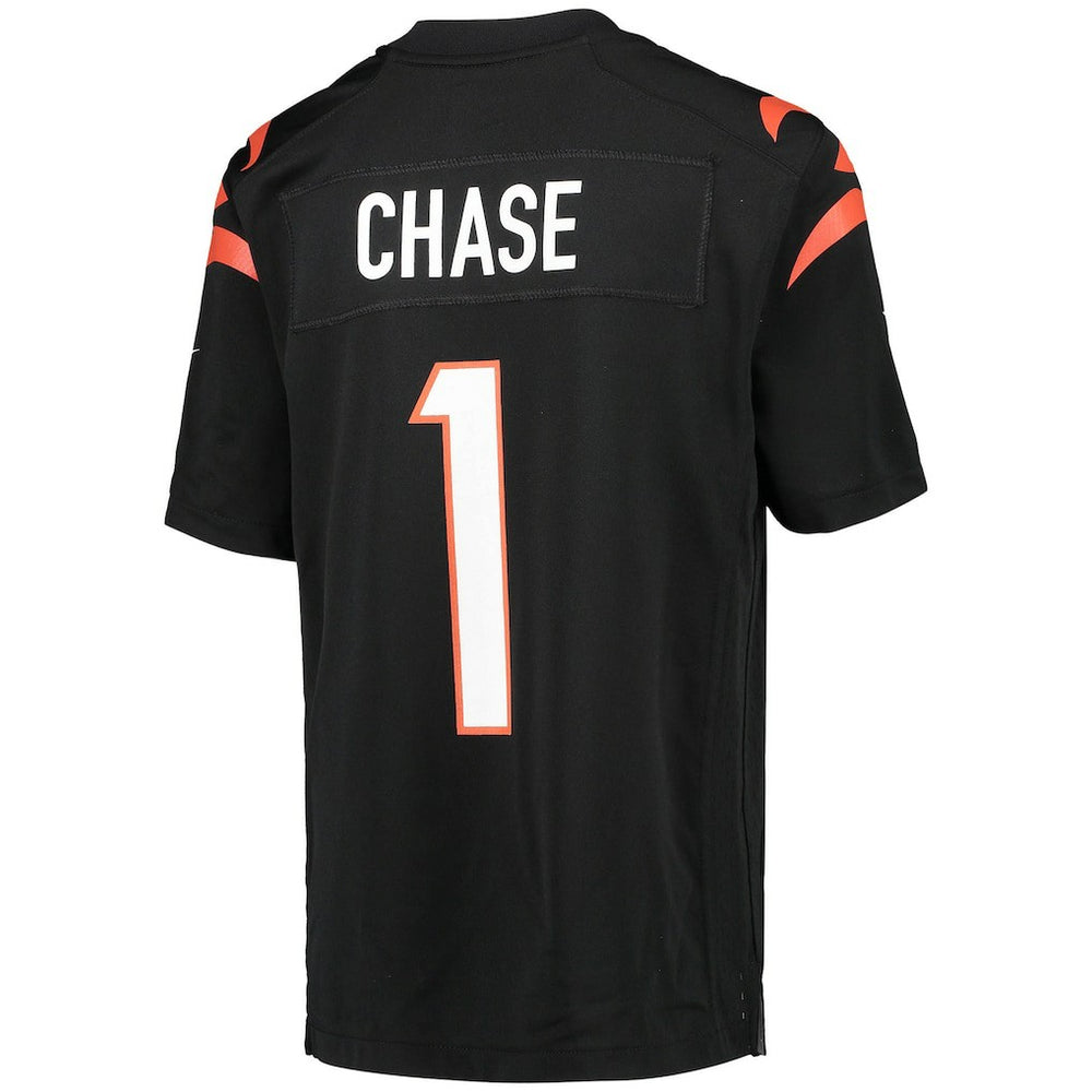 Ja'Marr Chase Cincinnati Bengals Youth Game Jersey - Black | Nike for sale