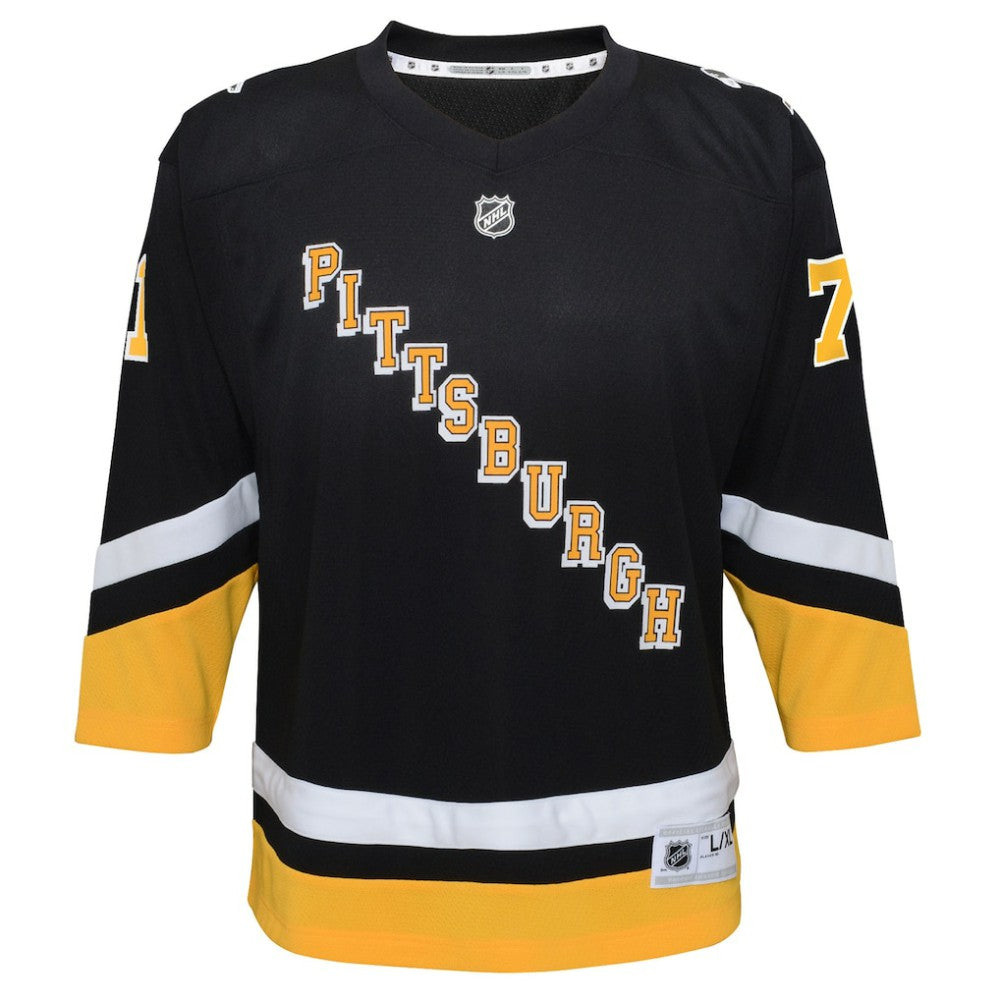 Evgeni Malkin Pittsburgh Penguins Youth 2021/22 Alternate Replica Player Jersey Black