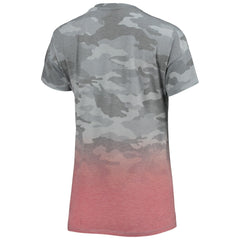 Tampa Bay Buccaneers Juniors Beth Camo Dip-Dye T-Shirt - Gray/Red for sale
