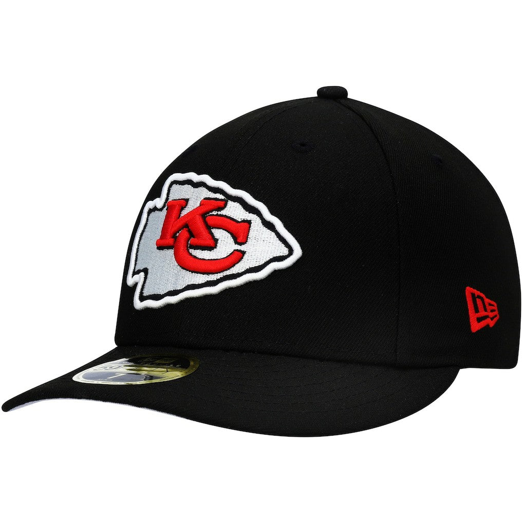 Kansas City Chiefs New Era Omaha Low Profile 59FIFTY Fitted Hat - Black sale