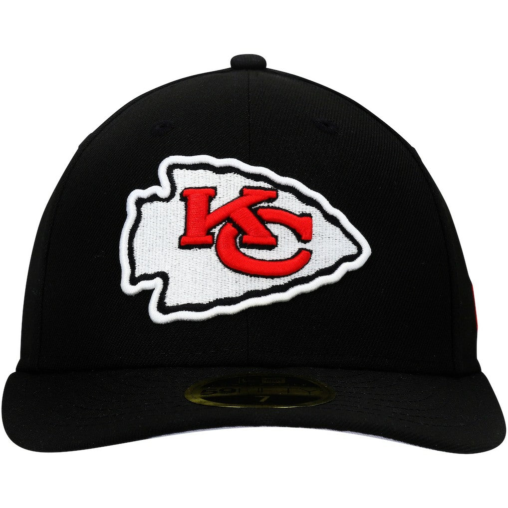 Kansas City Chiefs New Era Omaha Low Profile 59FIFTY Fitted Hat - Black sale