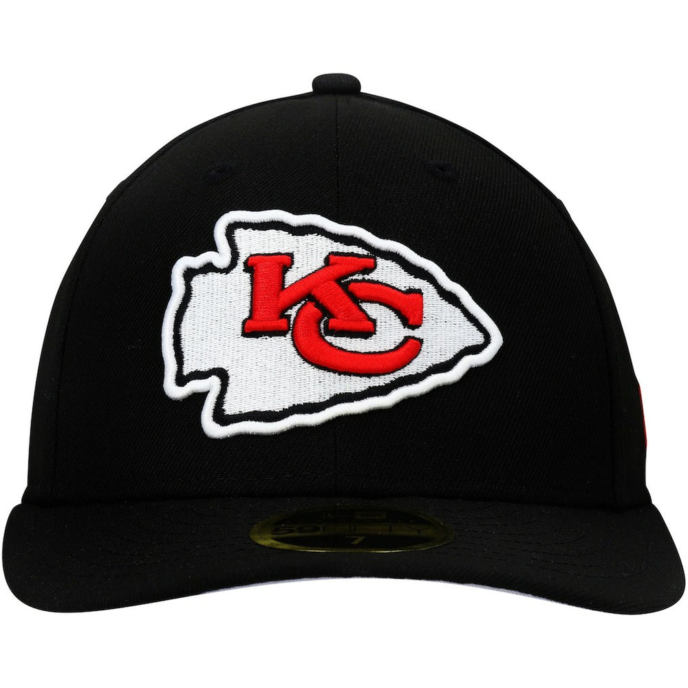 Kansas City Chiefs New Era Omaha Low Profile 59FIFTY Fitted Hat - Black sale