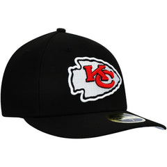 Kansas City Chiefs New Era Omaha Low Profile 59FIFTY Fitted Hat - Black sale
