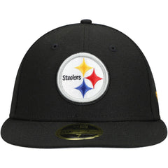 Pittsburgh Steelers New Era Omaha Low Profile 59FIFTY Fitted Hat - Black cheap