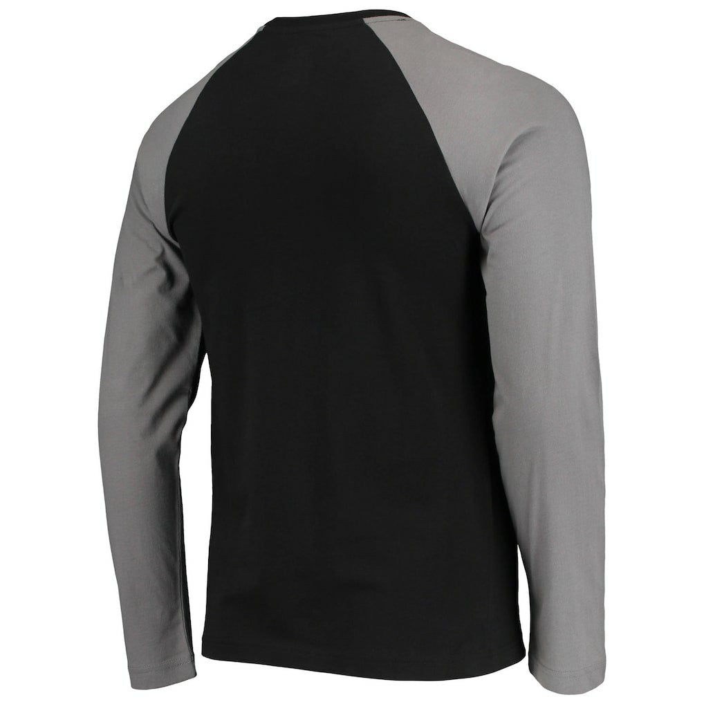 Las Vegas Raiders New Era League Raglan Long Sleeve T-Shirt - Black/Gray outlet