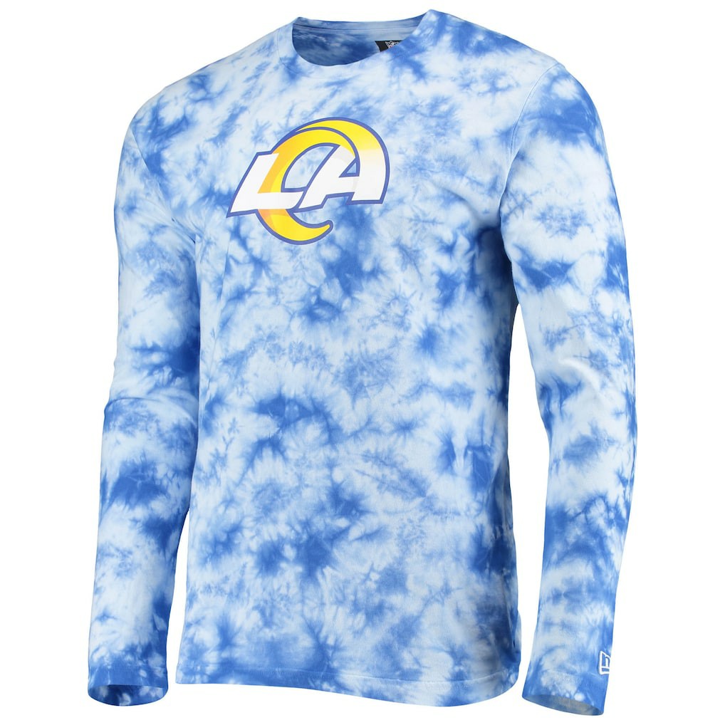Los Angeles Rams New Era Tie-Dye Long Sleeve T-Shirt - Royal sale
