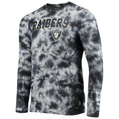 Las Vegas Raiders New Era Tie-Dye Long Sleeve T-Shirt - Black sale