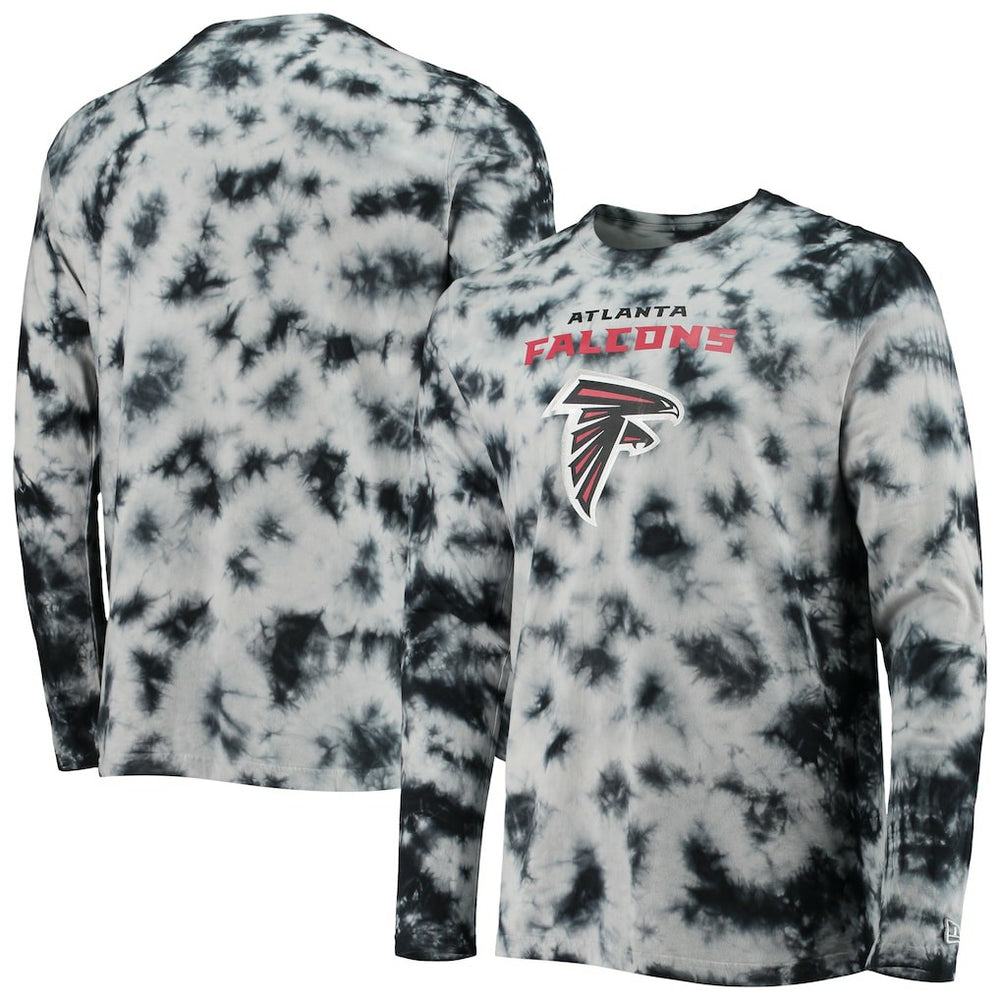 Atlanta Falcons New Era Tie-Dye Long Sleeve T-Shirt - Black on sale