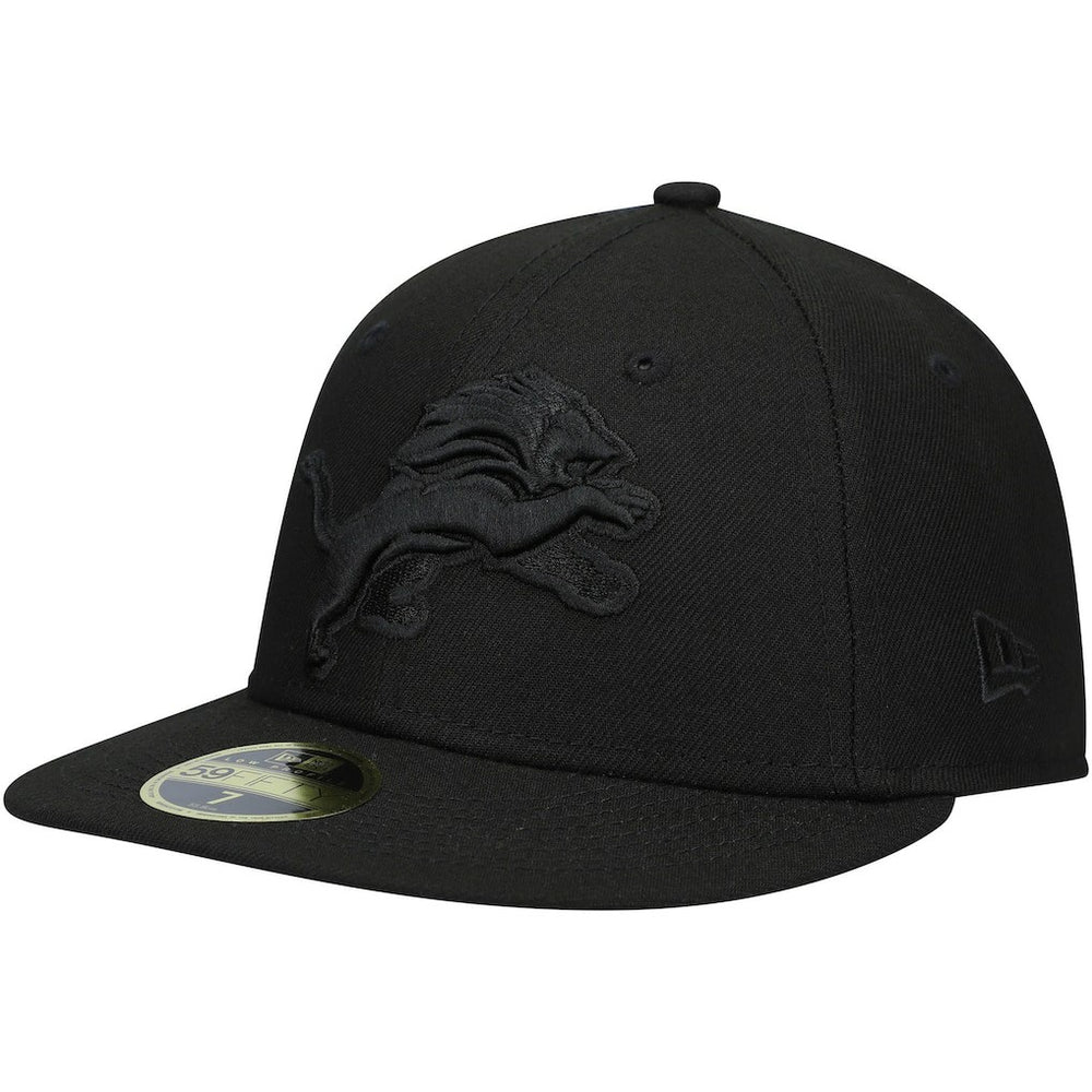 Detroit Lions New Era Black on Black Low Profile 59FIFTY II Fitted Hat - Black online