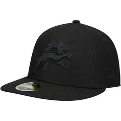 Detroit Lions New Era Black on Black Low Profile 59FIFTY II Fitted Hat - Black online