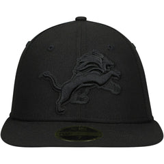 Detroit Lions New Era Black on Black Low Profile 59FIFTY II Fitted Hat - Black online